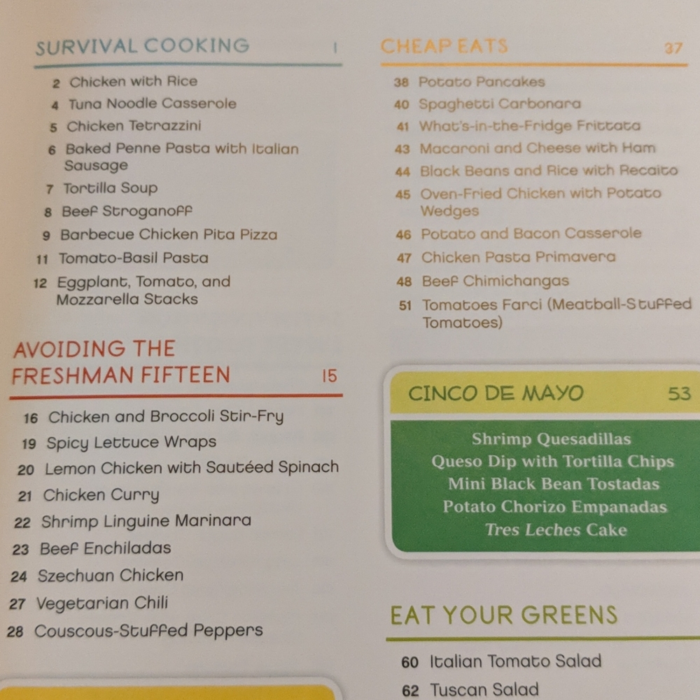 College Cooking Cook book - Picture 6 of 7